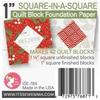 1 in Square in a Square Foundation Paper view 1