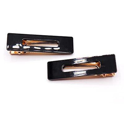 Bellefixe Premium Hair Clip (2 Pack) (Black)