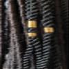 Beaditwearitloveit Copper Dreadlock Coils Wire Wrapped Loc Jewelry Beads For Braids Twists Natural Hair Cuffs Handmade Accessories (Gold) view 4