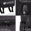 EarthLite LMT Go-Pack  The Ultimate Massage Therapist Travel Backpack. Water Resistant, USB Charging Port, Multiple Compartments, Black view 3