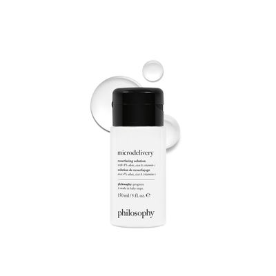 philosophy microdelivery resurfacing solution - with 4% ahas, cica & vitamin C - reduces the appearances of fine lines & pores - 5 fl oz