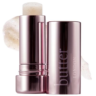 butter LONDON Lippy Lip Scrub Stick, Sugar Buttercream - 100% Natural Sugar-Based Lip Scrubber Exfoliator Nourishes, Hydrates & Lightens Dry & Dark Lips - Lip Care for Smooth & Fresh-Looking Lips