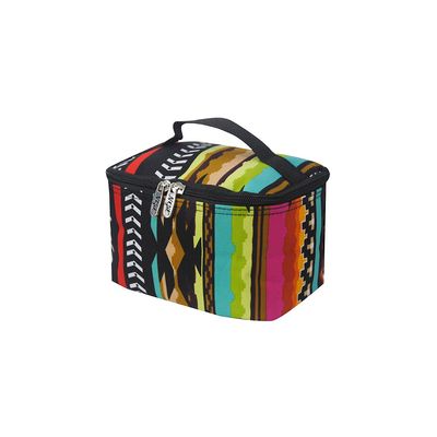 NGIL Travel Cosmetic Bag Makeup Bag Organizer for Women and Girls (Desert Serape-Black)