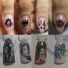 2pcs Mix Abstract Face Various Snake Series Nail Stamping Plates Beauty Girl Letter Word Image 14.59.5cm Nail Stamping Art Stencil Big Size Flower Fire Skull Full Cover Nail Art Stamp Templates Tools view 3