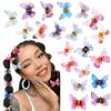 20PCS Cute Butterfly Clips, Y2K Glitter & Kawaii Small Hair Accessories for Thick Hair view 1