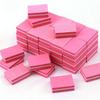 100pcs Mini Sponge Nail File Pink Sanding Buffer UV Gel Polish Block Professional Nail Sanding Buffer Block Sponge File Double Sided Mini Nail Art Files Polisher Polishing Manicure Nails Art Tool view 1