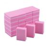100pcs Mini Sponge Nail File Pink Sanding Buffer UV Gel Polish Block Professional Nail Sanding Buffer Block Sponge File Double Sided Mini Nail Art Files Polisher Polishing Manicure Nails Art Tool view 2