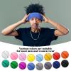 16 Pieces Unisex Dreadlock Cap Spandex Loc Elastic Dread Durag Tube Dread Cap Long Dreadlock Hair Cover for Men Women view 2