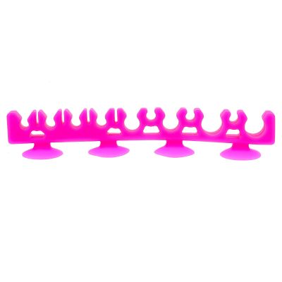 FOMIYES 1Pc Silicone Makeup Brush Storage Rack with Suction Cup Compact Design for Wall-mounted Drying and Organizer for Beauty Tools