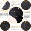 Yudit 14 Inch Long Wave Headband Wig Synthetic Body Bob Wave Half Wig with Headband for Black Women (BLACK) view 3