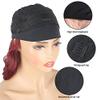 Yudit 14 Inch Long Wave Headband Wig Synthetic Body Bob Wave Half Wig with Headband for Black Women (BLACK) view 4