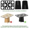 CAIRIAC 28 Holes Makeup Brush Holder,Makeup Brush Drying Rack Upside Down,Folding Makeup Brush Holder,Air Tree Tower Stand Organizer Comes with Mat view 2