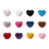 12pcs Nail Poms Fluffy Nail Heart Shaped Charms Nail Pom Poms Elegant Pompon Nail Accessories view 1