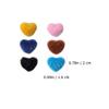 12pcs Nail Poms Fluffy Nail Heart Shaped Charms Nail Pom Poms Elegant Pompon Nail Accessories view 4