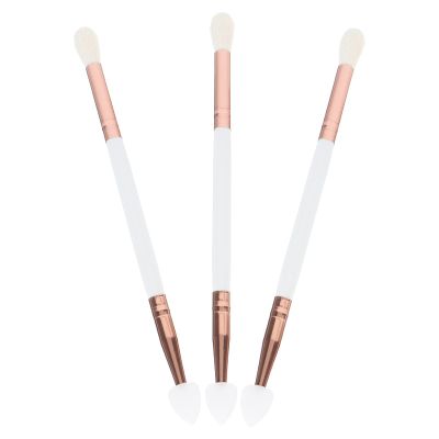 3pcs Eye shadow brush sponge tip makeup brush multipurpose tool travel makeup Lip Makeup double headed eyeshadow Handheld beauty tools woman