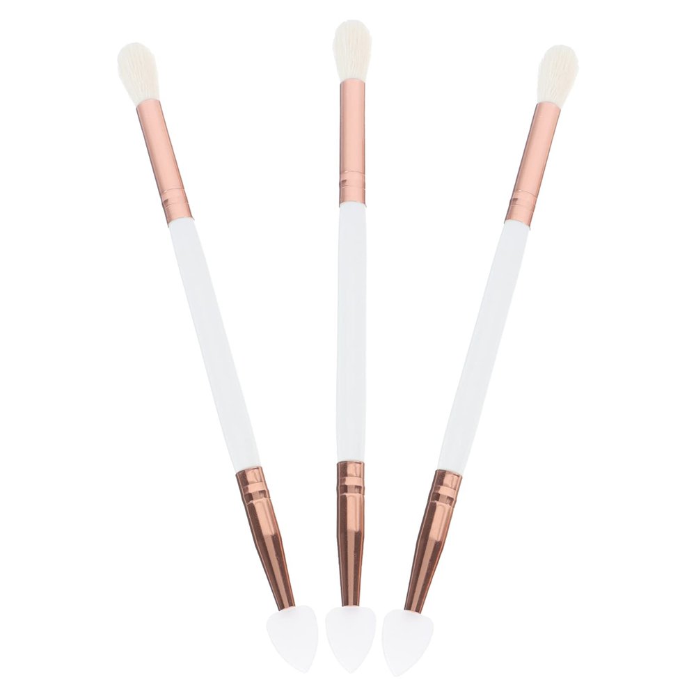 3pcs Eye shadow brush sponge tip makeup brush multipurpose tool travel makeup Lip Makeup double headed eyeshadow Handheld beauty tools woman