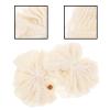 2 Pieces Bath Sponge Gloves Soft Shower Loofahs Pouf Ball Body Scrubber Exfoliator Mesh Reusable Soap Shower Essentials Christmas Bag Fillers (Beige) view 3