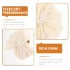 2 Pieces Bath Sponge Gloves Soft Shower Loofahs Pouf Ball Body Scrubber Exfoliator Mesh Reusable Soap Shower Essentials Christmas Bag Fillers (Beige) view 4