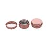 Home Spare Empty PET Bottles 5g 10g 15g 30g Empty Rose Gold Aluminum Cream Jar Pot Nail Art Makeup Lip Gloss Empty Cosmetic Metal Tins Containers 100Pcs (Specifications : 30g 47X25mm) view 2