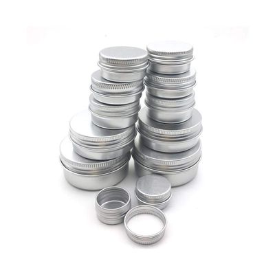 Home Spare Empty PET Bottles Aluminum Tin Jars 5g 10g 15g 20g 30g 50g 60g Metal Empty Cosmetic Face Care Eye Cream Lip Balm Gloss Packaging 100PCS (Specifications : 60g)
