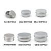 Home Spare Empty PET Bottles Aluminum Tin Jars 5g 10g 15g 20g 30g 50g 60g Metal Empty Cosmetic Face Care Eye Cream Lip Balm Gloss Packaging 100PCS (Specifications : 60g) view 2
