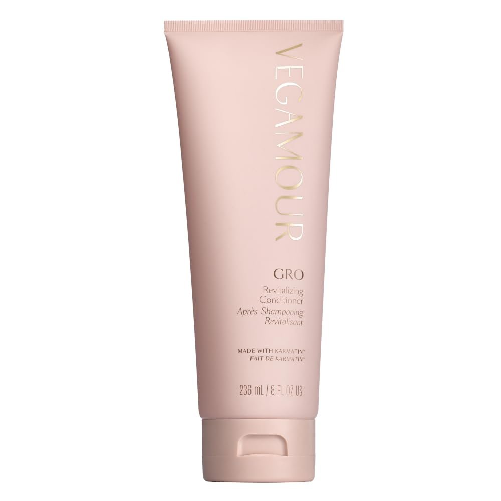 VEGAMOUR GRO Revitalizing Conditioner | Smooths, Strengthens and Adds Shine to Thinning Hair | Clean, Vegan, Cruelty-Free, Clinically Proven and Color Safe (8 Fl Oz)