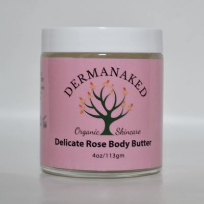 Dermanaked Organic Skincare Delicate Rose Body Butter