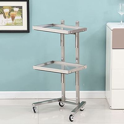 2 rolling trolleys, metal storage trolleys, trolley tools, mobile beauty salon trolleys, household stainless steel multi-function trolleys, kitchen