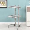 2 rolling trolleys, metal storage trolleys, trolley tools, mobile beauty salon trolleys, household stainless steel multi-function trolleys, kitchen view 1