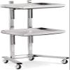 2 rolling trolleys, metal storage trolleys, trolley tools, mobile beauty salon trolleys, household stainless steel multi-function trolleys, kitchen view 2
