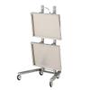2 rolling trolleys, metal storage trolleys, trolley tools, mobile beauty salon trolleys, household stainless steel multi-function trolleys, kitchen view 3