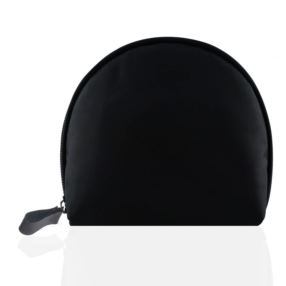 Kososuru Small Makeup Bag for Purse Portable Waterproof Cosmetic Bag Travel Makeup Pouch for Women (Nylon, Black)