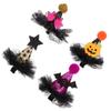 4pcs Halloween Hair Accessories Halloween Hair Clips Performance Hair Clip Party Barrettes Party Hairgrips Pumpkin Hairpins Witch Hat Pumpkin Hairpins view 4