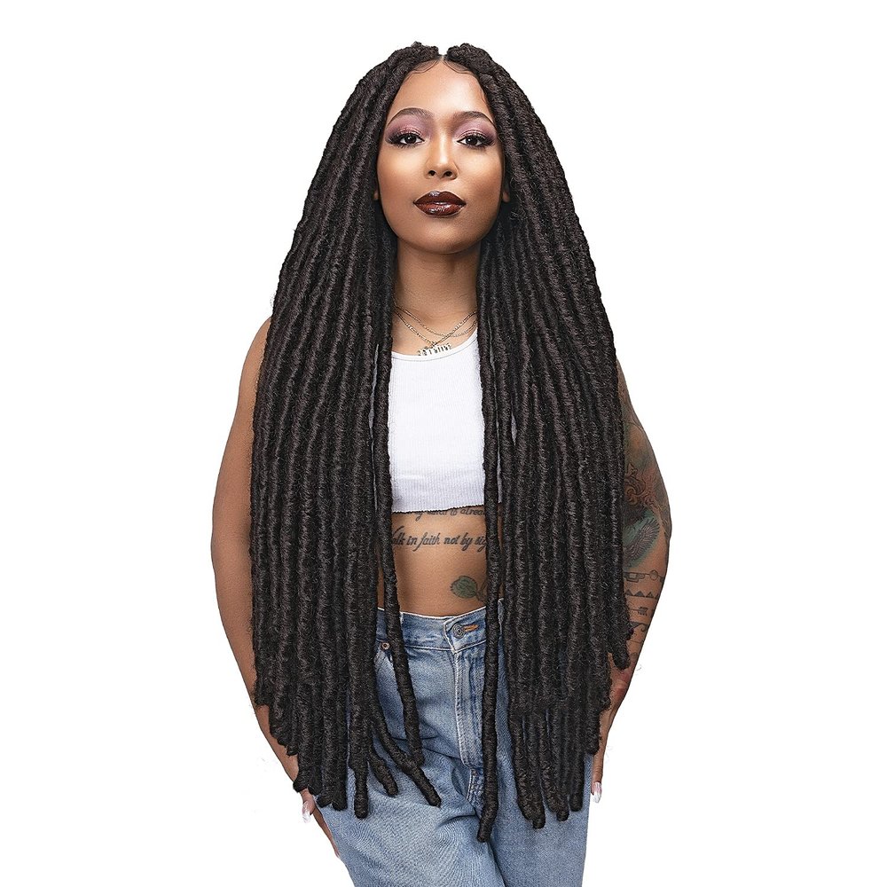 Janet Collect Crochet Braids Nala Tress Rih Locs 20inch(5-pack, 1B)