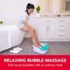 Sunbeam Deep Reservoir Aqua Therapy Foot Spa Foot Bath with Heat, Bubbles, Massage Rollers with Exfoliating Brush and Pumice Stone Pedicure Attachments, Extra Long Basin view 2