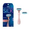 Schick Hydro Silk Rose Gold Metal Razor for Women | Womens Razors, 5-Blade Razors for Women, Includes 1 Womens Razor Handle & 2 Refills view 1
