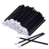 100pcs Disposable Lip Brushes Eye Lash Brush Lipstick Gloss Wands Applicator Lipstick Tester Eye Lash Brush Makeup Tool Black view 1