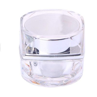 Home Spare Empty PET Bottles Silver/Gold Cosmetic Empty Jar Pot Eyeshadow Makeup Face Cream Lip Balm Container Travel Box (Color : Elbow connector)