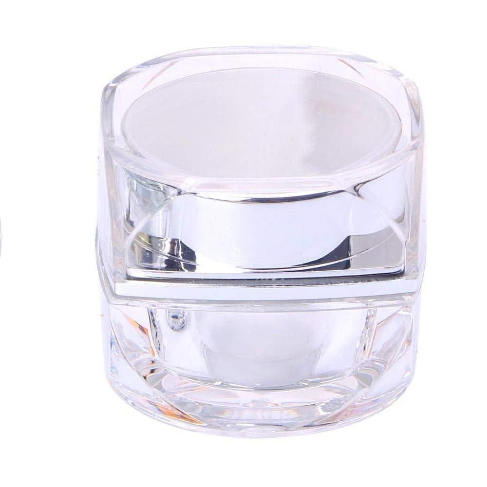 Home Spare Empty PET Bottles Silver/Gold Cosmetic Empty Jar Pot Eyeshadow Makeup Face Cream Lip Balm Container Travel Box (Color : Elbow connector)