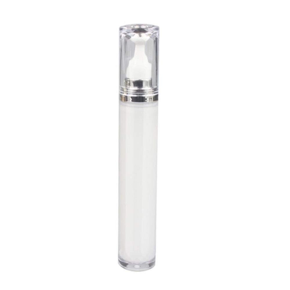 Home Spare Empty PET Bottles Acrylic Empty Refillable Eye Cream Roller Bottle With Steel Ball Serum Lotion Essential Oil Cosmetic Storage Container 20ml (Color : White)