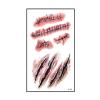 NC 6pcs Halloween Bloody Wound Tattoo Stickers Trick Scary Waterproof Temporary Tattoo D I Y Fake Tattoo Halloween Party Decoration view 1