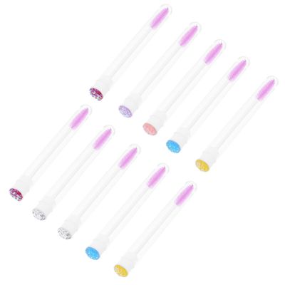 Beaupretty 10pcs Wand Eyebrow Brush Applicator for Lash Extensions Portable Tube Brushes for Makeup Spiral Mascara Wands for Easy Eyelash Grooming