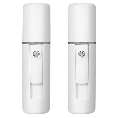 Beaupretty 2pcs Spray Meter Mini Diffuser Humidifier Skin Care Tools Lash Tools for Eyelash Extensions Portable Mist Sprayer Beauty Tool White Plastic Moisturizing Water Meter Miss