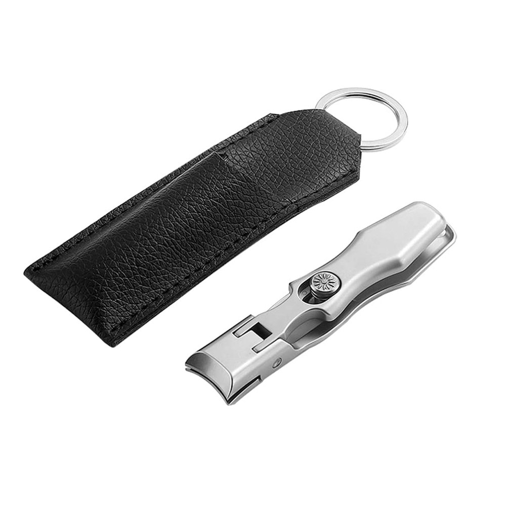 Beaupretty Self-Locking Folding Nail Clippers Stainless Steel Nail Trimming Tool Wide Jaw Cutter for Fingernails and Toenails Safe and Convenient for Home and Salon Use