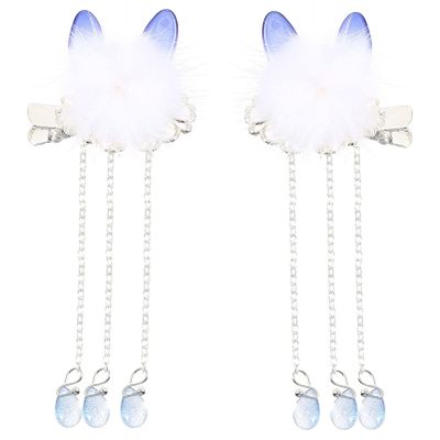 Beaupretty 4pcs Retro Ears Hairpins Chinese Style Headdress for Elegant Hair Decoration for Women and Girls