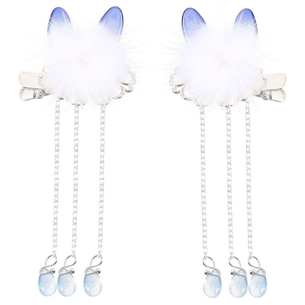 Beaupretty 4pcs Retro Ears Hairpins Chinese Style Headdress for Elegant Hair Decoration for Women and Girls
