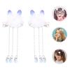 Beaupretty 4pcs Retro Ears Hairpins Chinese Style Headdress for Elegant Hair Decoration for Women and Girls view 4