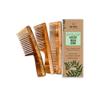 Nat Habit - Back To Natural Neem Comb, Wooden Comb, Hair Growth, For Men & Women, Treated With Neem Oil, Dual & Wide Teeth, 18-20Cm Length Brown view 1