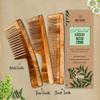 Nat Habit - Back To Natural Neem Comb, Wooden Comb, Hair Growth, For Men & Women, Treated With Neem Oil, Dual & Wide Teeth, 18-20Cm Length Brown view 2