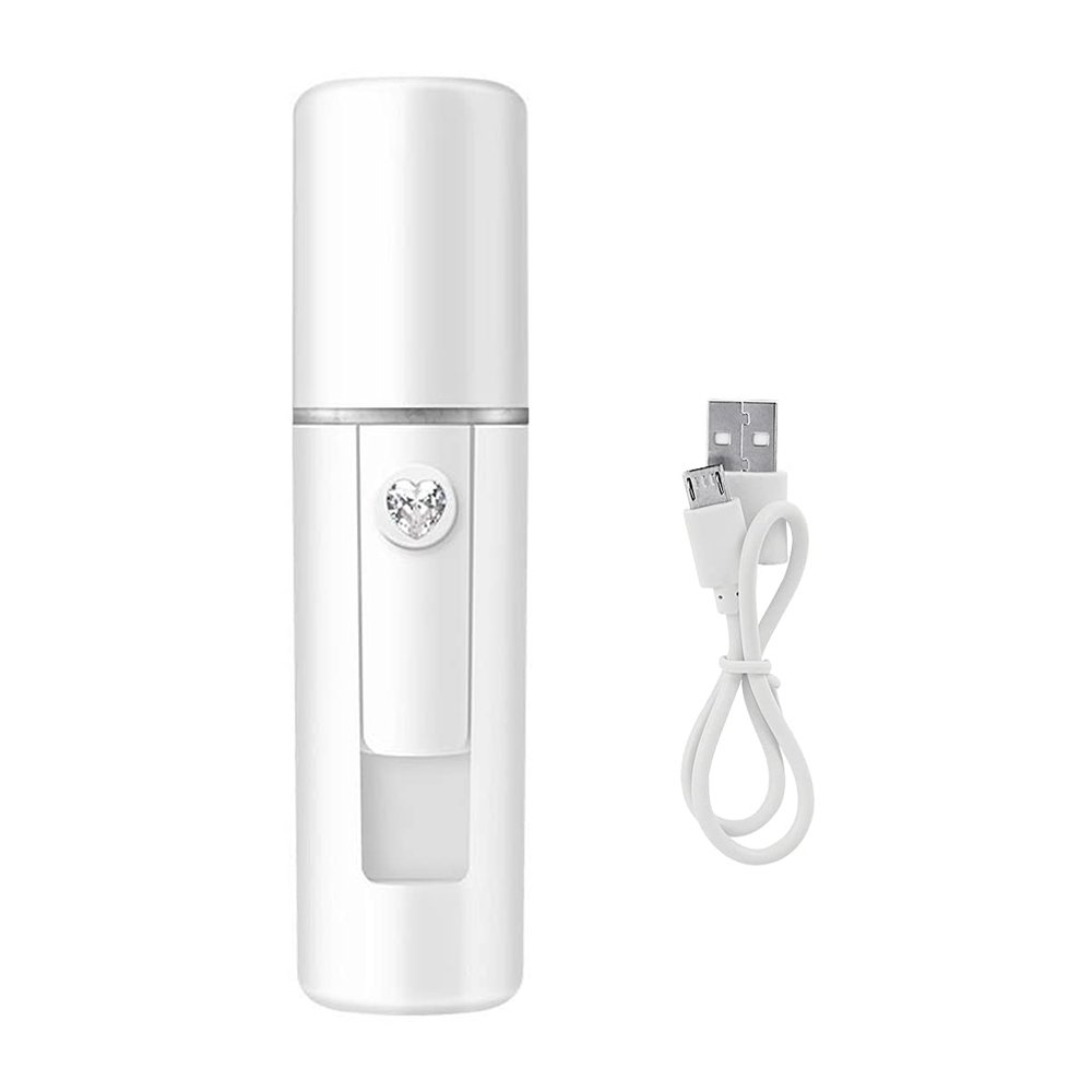 Beaupretty Handheld Steamers Mister Face, Potable USB Rechargeable Facial Water SPA Moisturizing Hydrating Sprayer Instrument Eyelash Extensions Handheld Sprayer